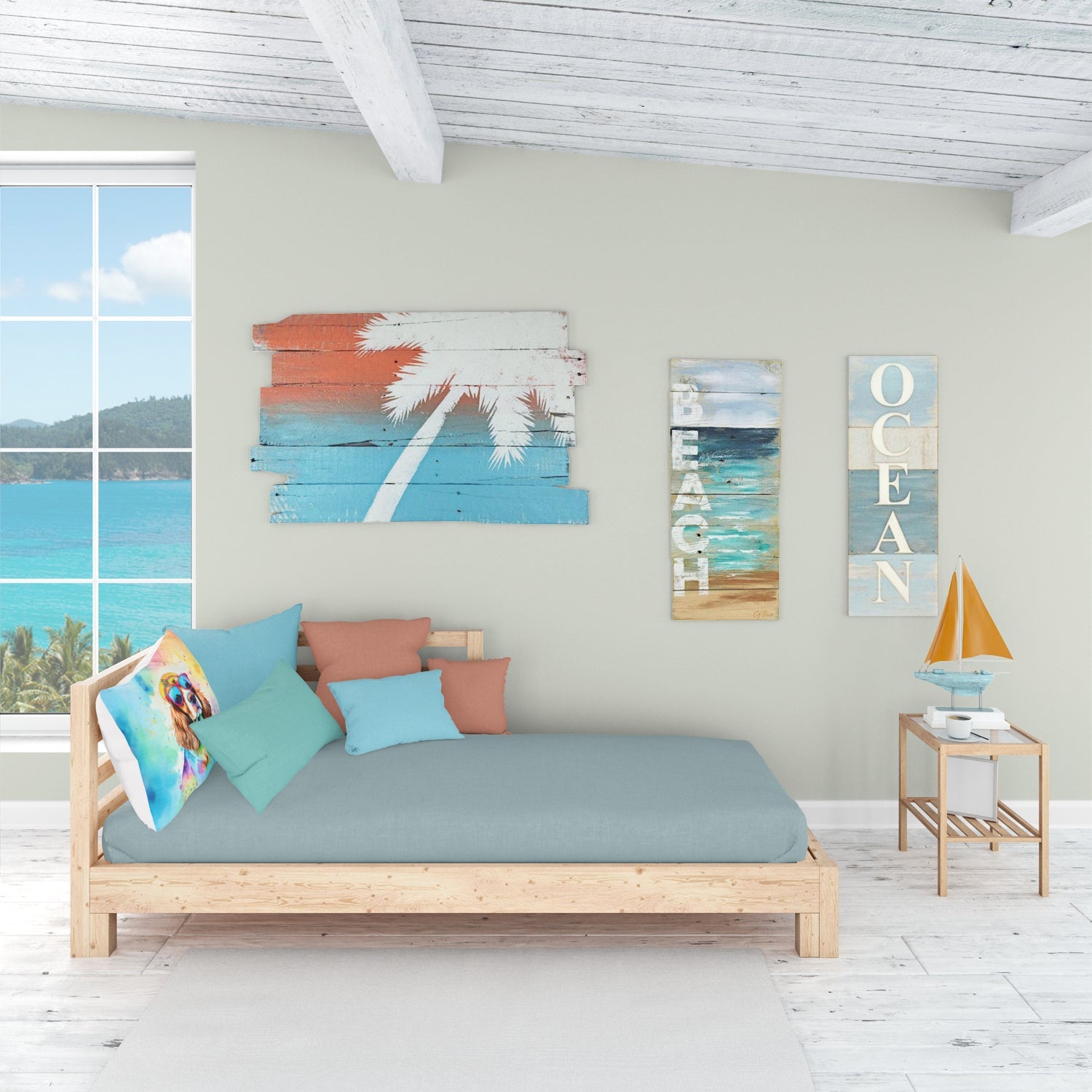 Cavalier Spaniel Hippie Dawg Standard Pillowcase-4