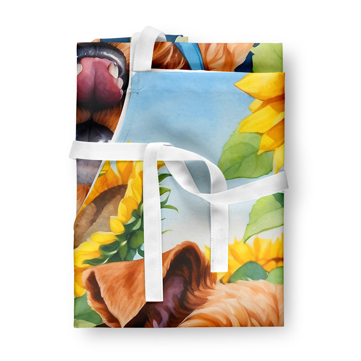 Irish Terrier in Sunflowers Apron-2