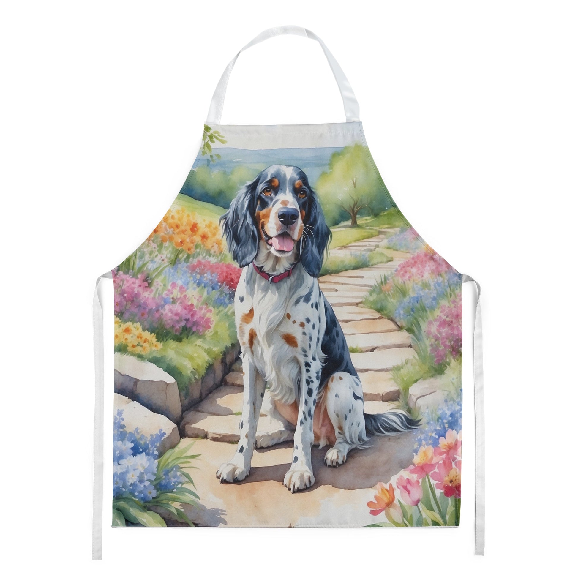 English Setter Spring Path Apron-0