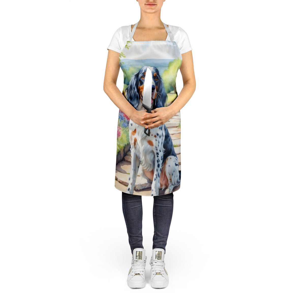 English Setter Spring Path Apron-4