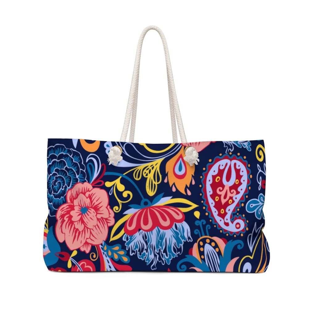 Weekender Tote Bag - Floral Print-1